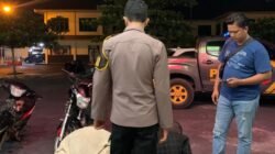 Personil Polres Batu Bara Respon Cepat 110 Amankan Terduga Pelaku Pencurian Di Desa Sumber Padi