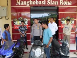Polres Tapteng Kembalikan 3 Unit Sepeda Motor Hasil Ungkap Kasus Curanmor Ke Pemilik