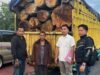 2 Truk Kayu Gelondongan Illegal Yang Diamankan Tim Gabungan Deninteldam I/BB Kini Diproses Polda Sumut