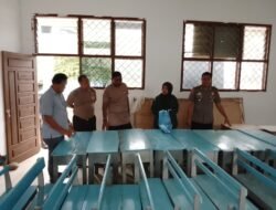 Usai Resmikan Fasilitas, Bhayangkari Sumut Salurkan 140 Set Meja Dan Kursi Untuk SD Terpencil Di Karo