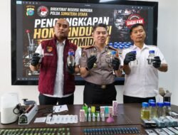 Polda Sumut Bongkar Home Industri Vape Mengandung Etomidate, Bahan Baku Diduga Dipasok Dari Kamboja