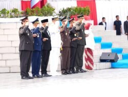 Kapolda Sumut Hadiri Upacara HUT Ke-81 RI Di Lapangan Astaka