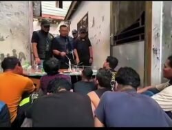 Dua Sarang Narkoba Dipemukiman Penduduk Digrebek, 9 Tersangka Diboyong