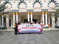 Sambut Hari Jadi Humas Polri Ke-75, Bid Humas Polda Sumut Gelar Bakti Sosial Bersihkan Rumah Ibadah