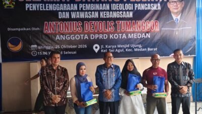 Antonius Tumanggor Ajak Warga Sei Agul Jaga Kebhinekaan dan Hindari Hoaks