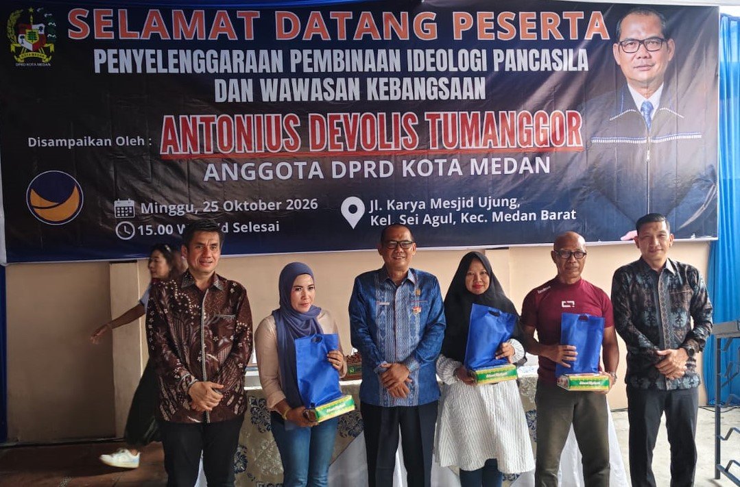 Antonius Tumanggor Ajak Warga Sei Agul Jaga Kebhinekaan dan Hindari Hoaks